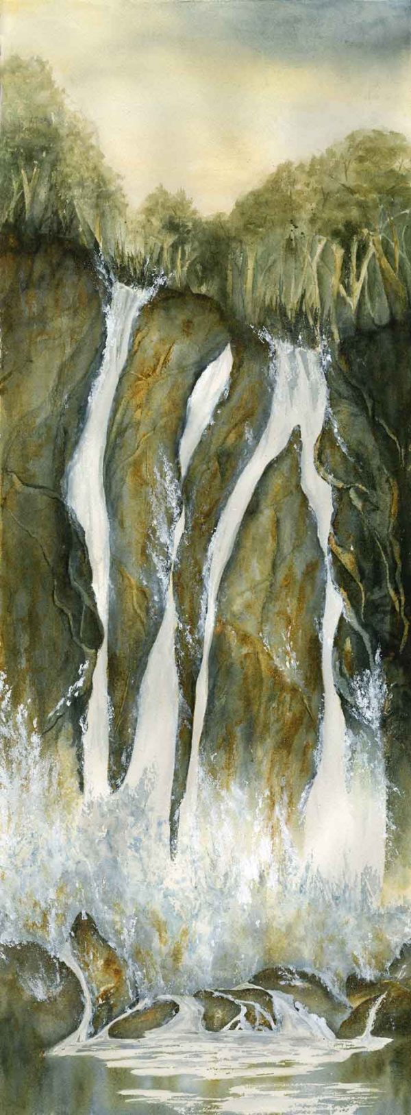 Mountain Waterfall 11" x 30"
